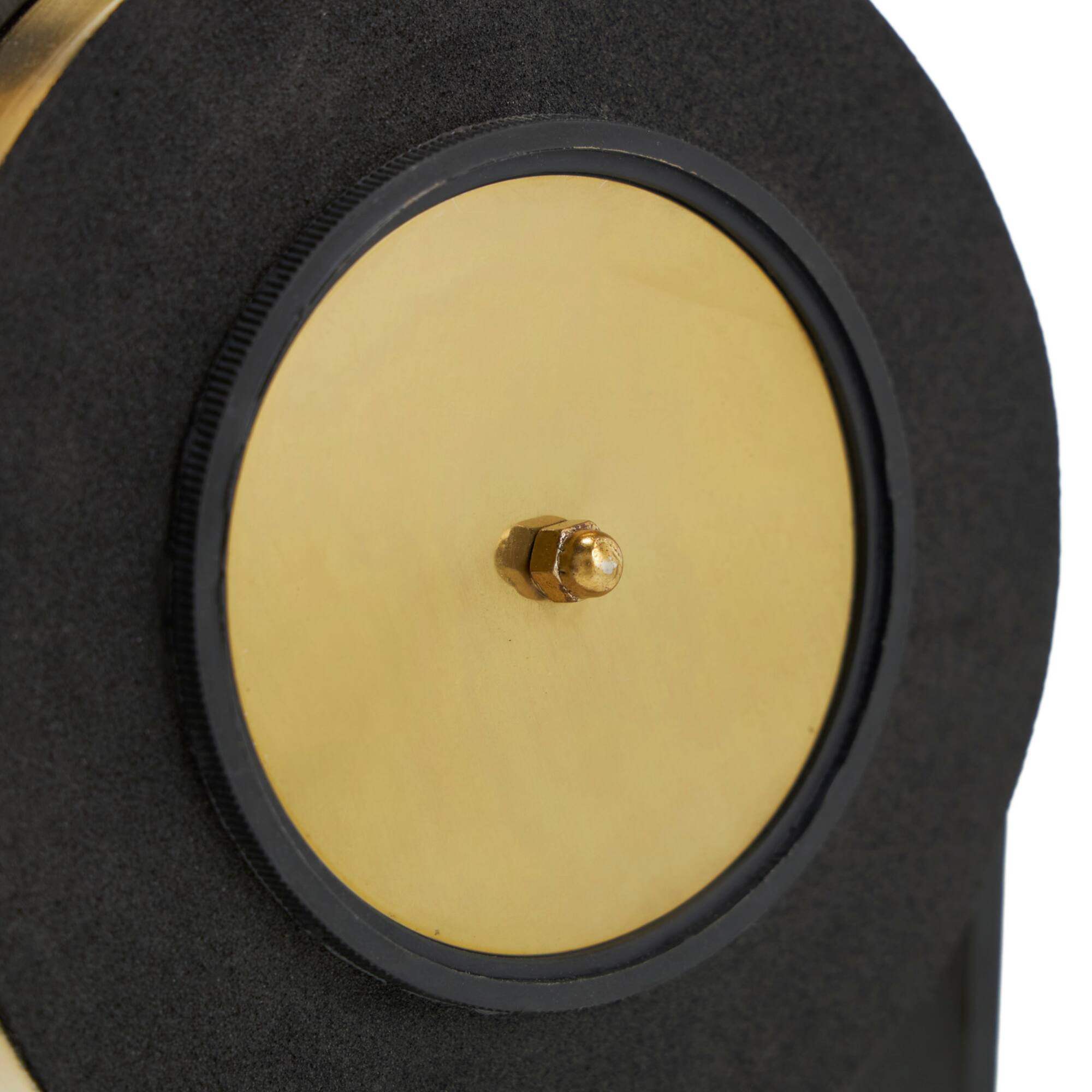 13" Gold Aluminum Tall Clock with Swinging Ball Pendulum